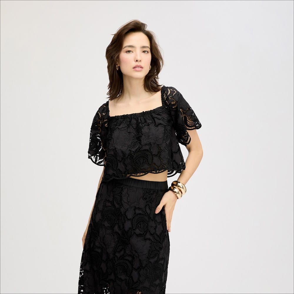 Ruffle Off-The-Shoulder Top