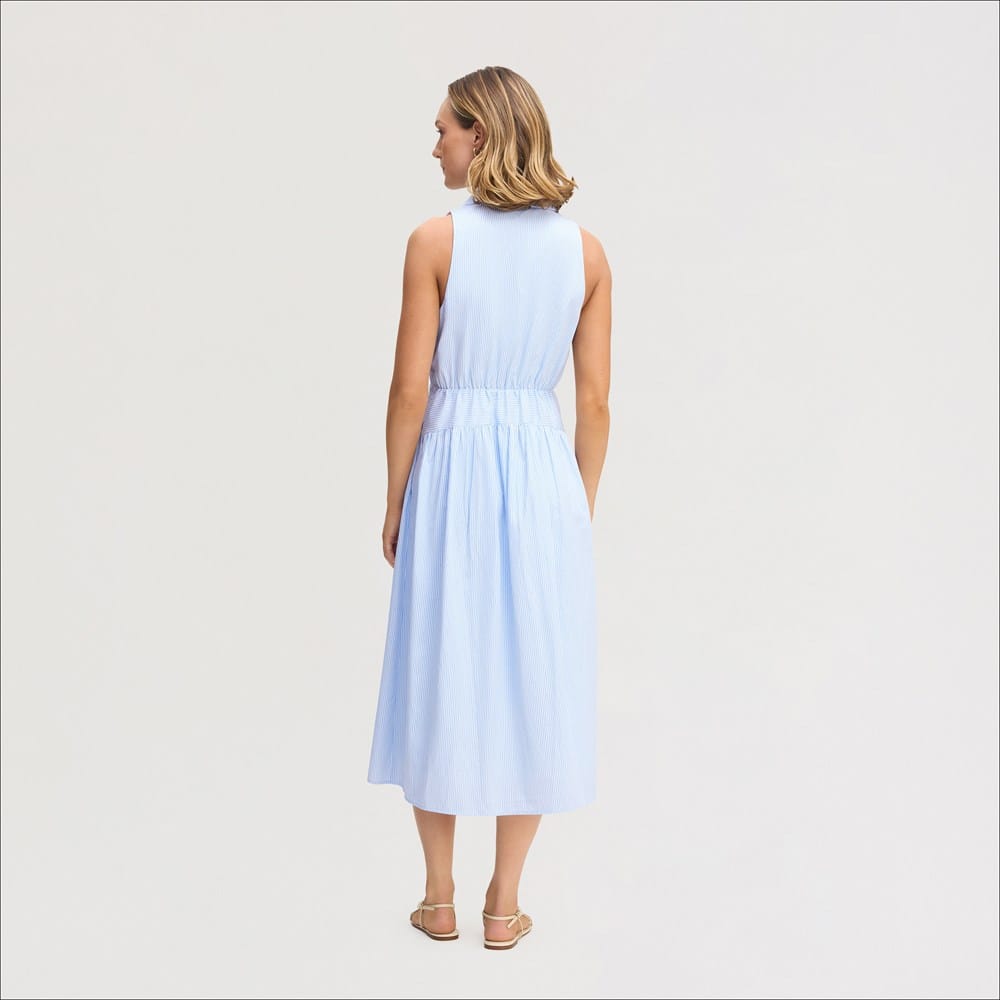 Striped Shirt Maxi Dress - Image 4