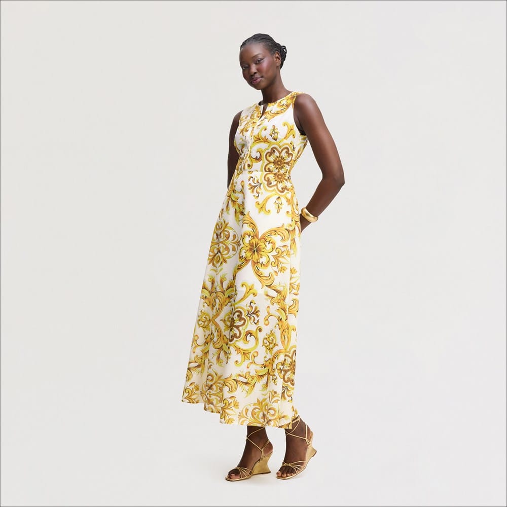 Dolce Gold Maxi Dress - Image 3