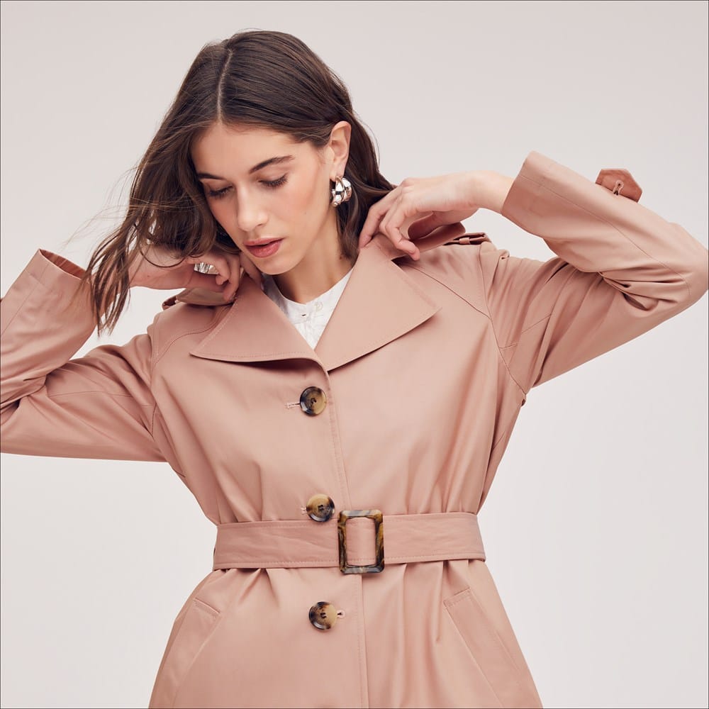 Single Breasted Trench Coat